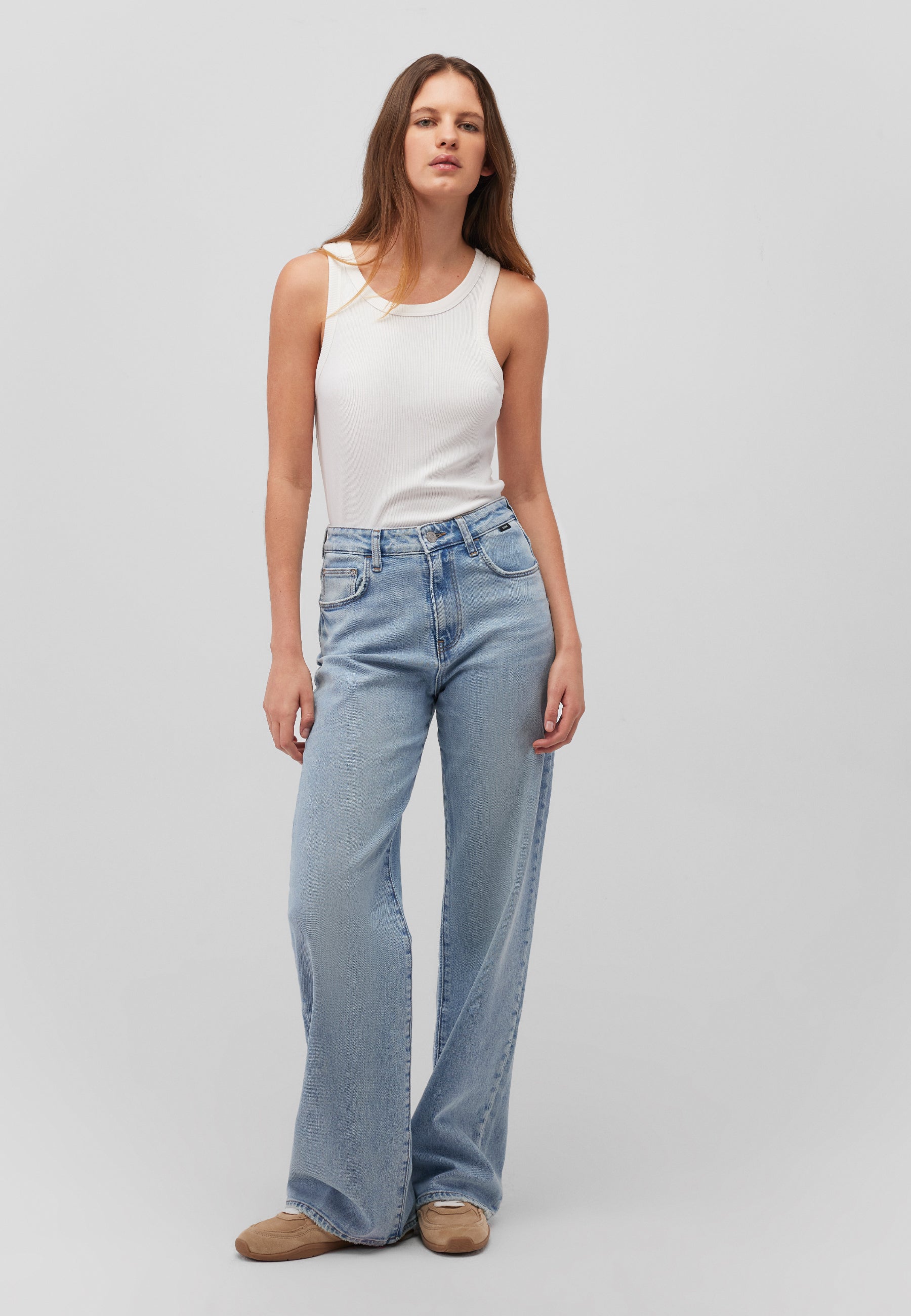 MAVI Malibu hr loose wide leg blocking denim voor lange dames | Houseo MAVI Malibu hr loose wide leg blocking denim voor lange dames | Houseo