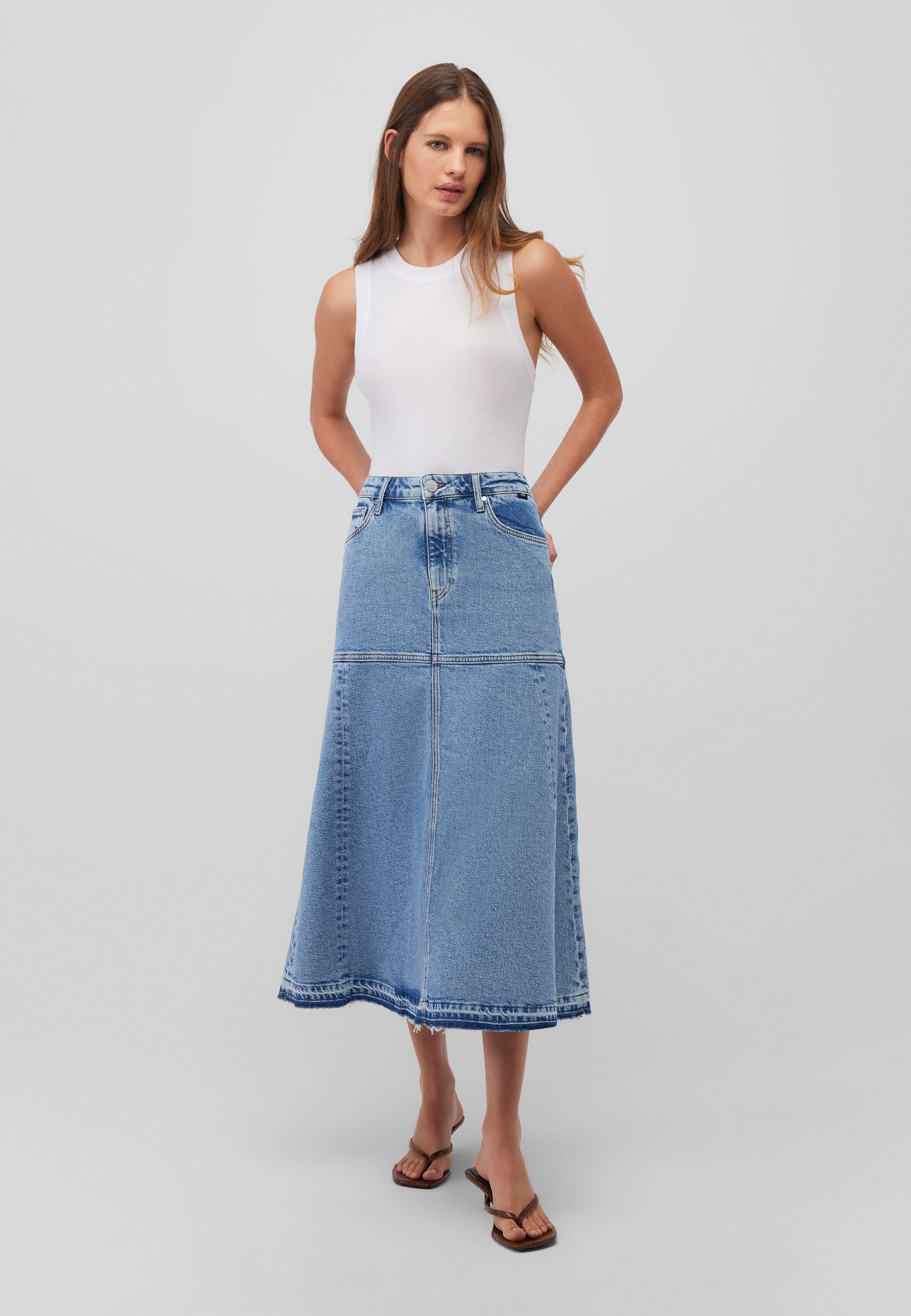 MAVI Paris dark brushed denim voor lange dames MAVI Paris dark brushed denim voor lange dames