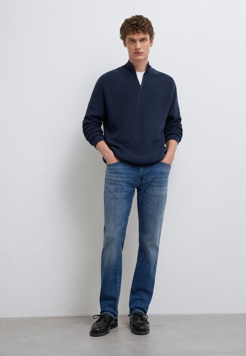 MARCUS | Slim Straight Leg, Zip Fly