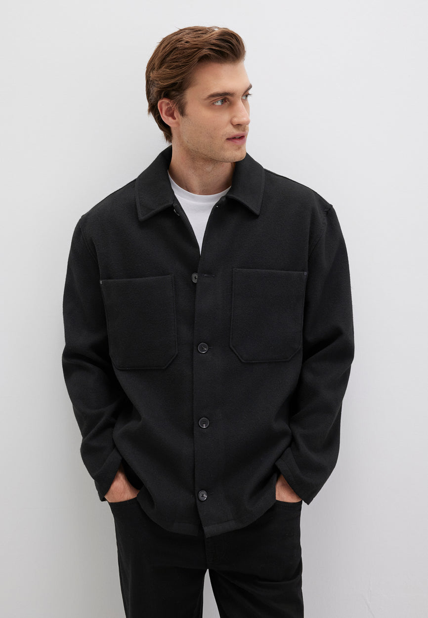 LONG SLEEVE SHIRT | Basic Overshirt