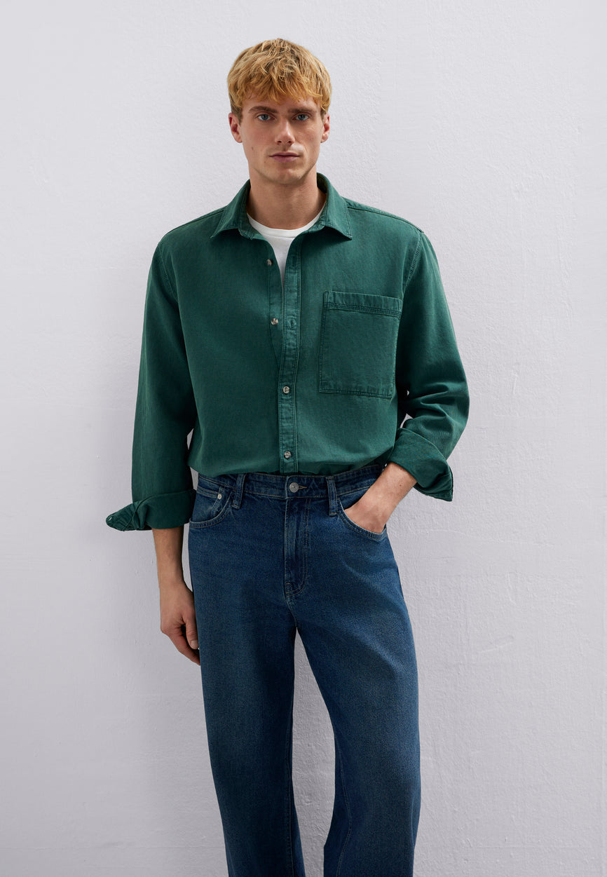 CAMICIA CON TASCHE | Sovracamicia con taschino sul petto