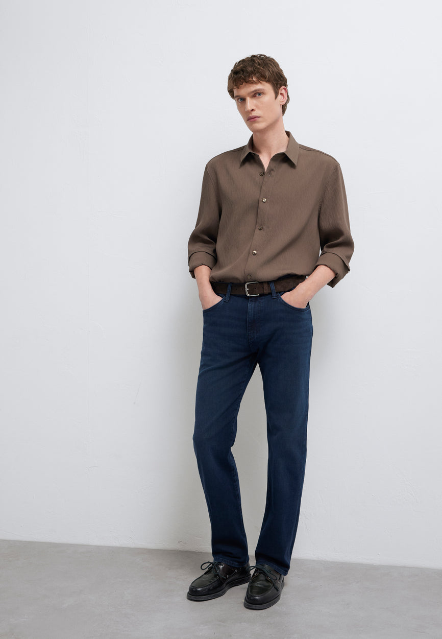LONG SLEEVE SHIRT | Premium Hemd mit Struktur