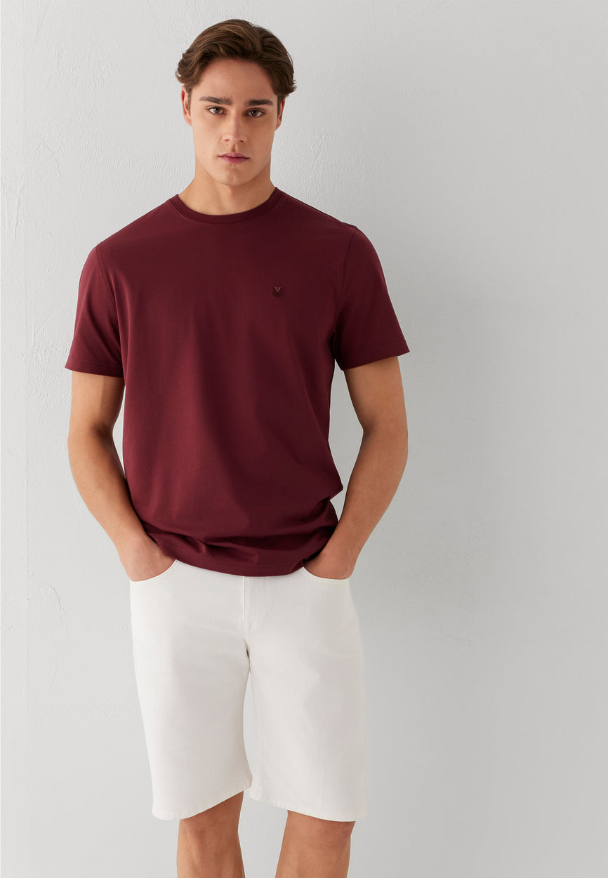 SHORT SLEEVE TEE | Basic T-Shirt mit Mavi Logo
