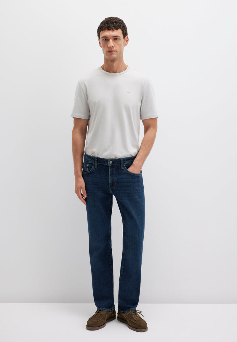 Mavuccess Printed Tea | Basic T-shirt with Mavi Logo