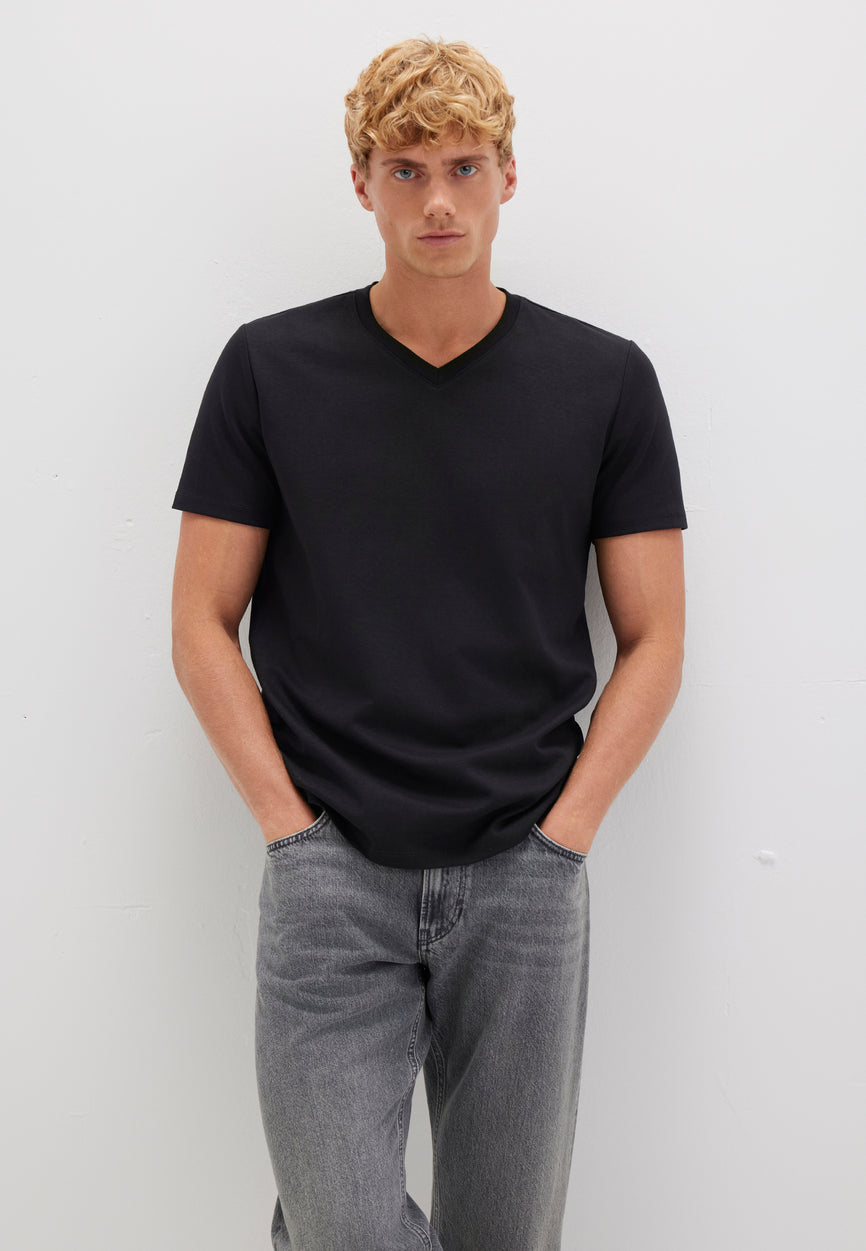 V NECK TEE | Premium V-Neck T-Shirt
