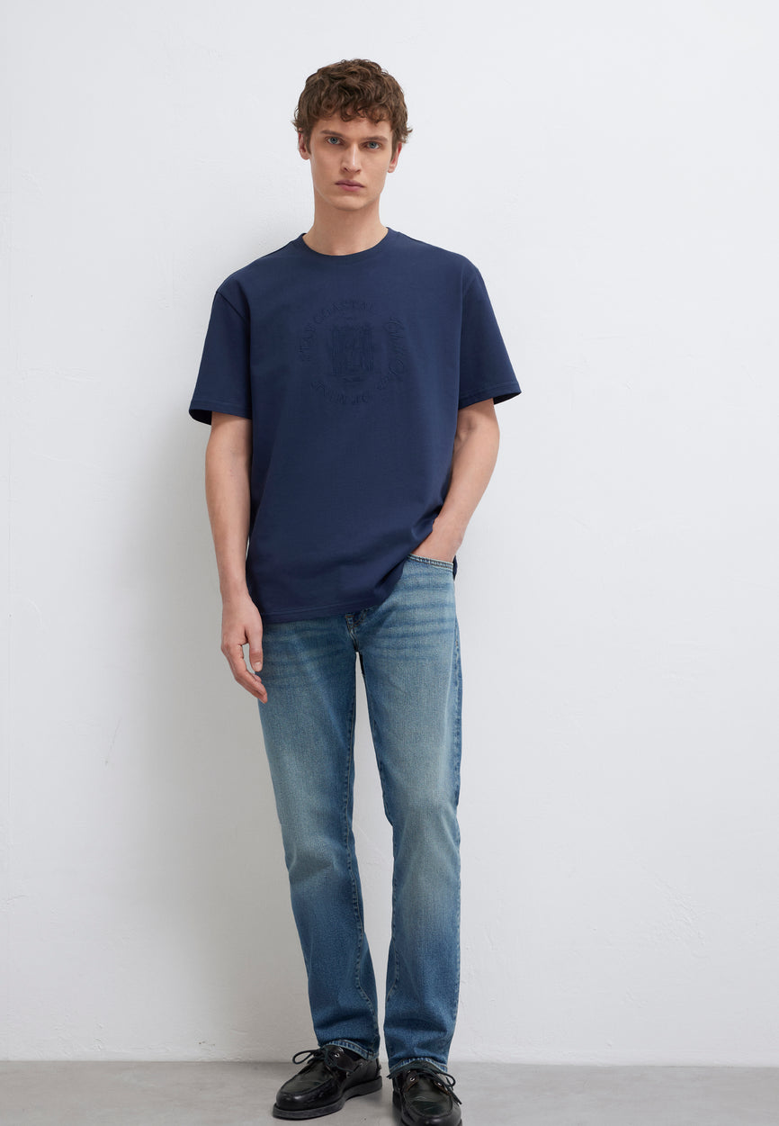 STAY COASTAL PRINTED T-SHIRT | T-Shirt mit Stickerei