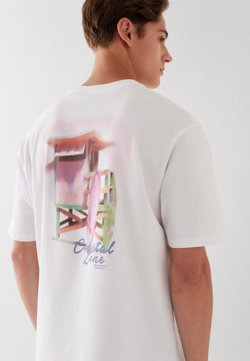 COASTAL ZONE TEE | T-Shirt mit Backprint