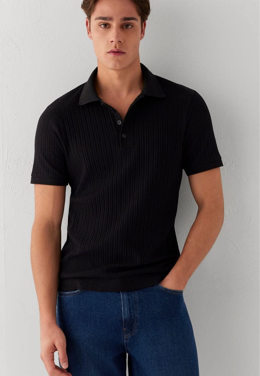 POLO TEE | Premium Edition Poloshirt mit Struktur