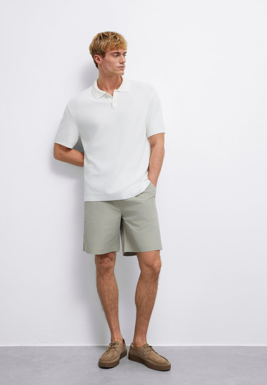 POLO NECK KNIT | Strick Poloshirt