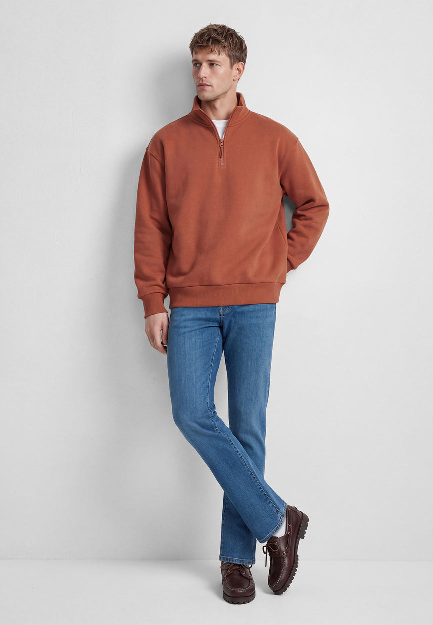 HALF ZIP SWEATSHIRT | Half Zip Sweatshirt