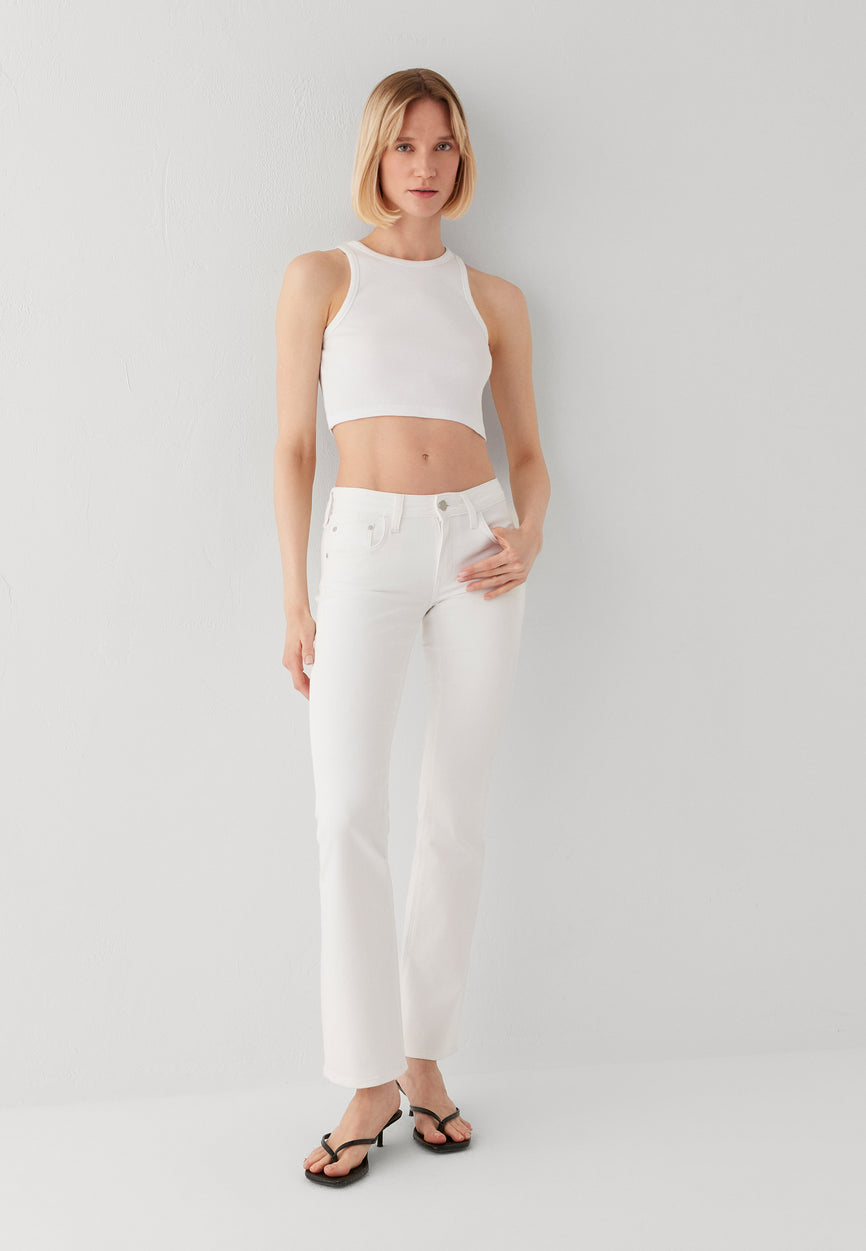 BELLA MID-RISE | Mid-Rise, Slim Bootcut