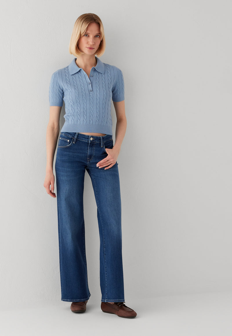 VIVECA | Mid-Rise, Slim Wide Leg