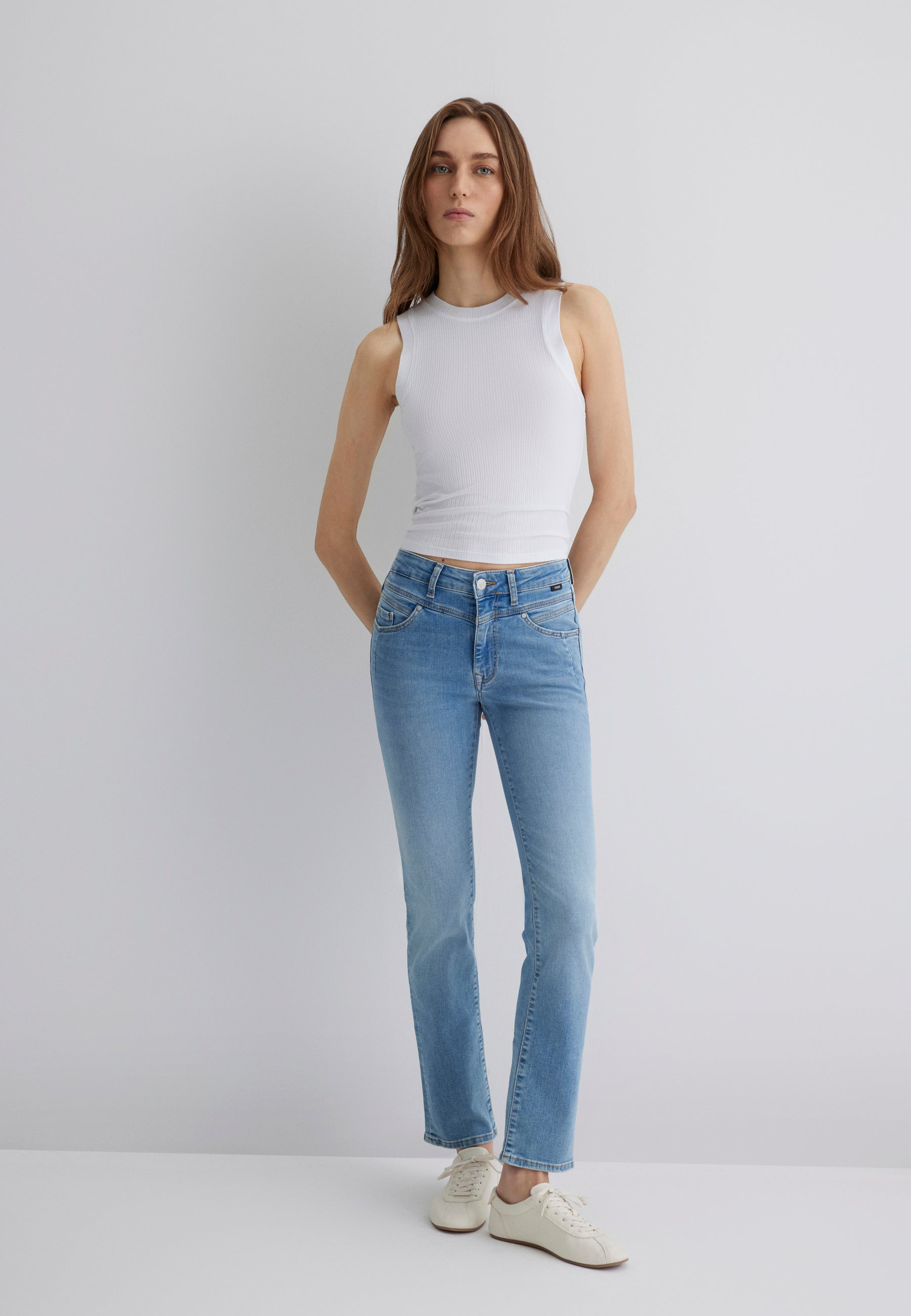 Mavi Women's Adriana Mid Rise Super Skinny Jeans in Indigo Tribe Mavi Women's Adriana Mid Rise Super Skinny Jeans in Indigo Tribe