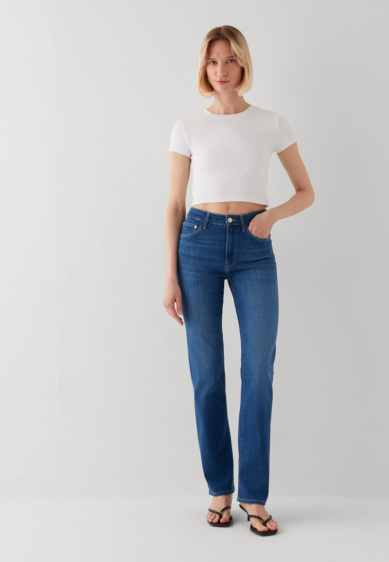 KENDRA | Mid-Rise, Straight Leg