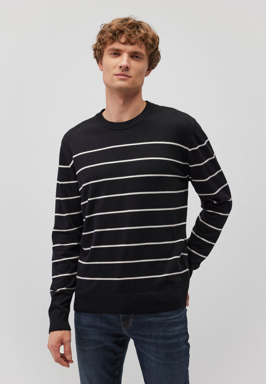 PULLOVER | Strickpullover mit Streifen