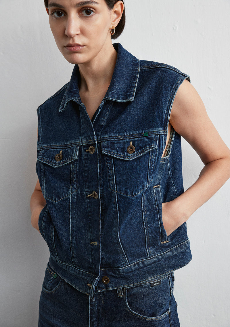 Nina | Denim vest regeneratief