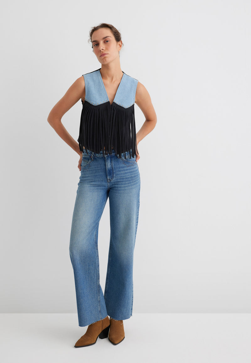BRENNA | Denim Regular Vest