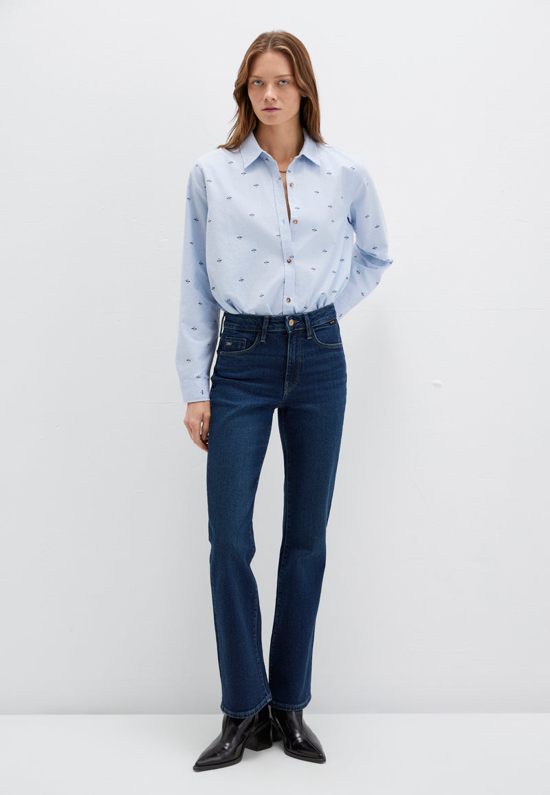 CAMISA TEJIDA | Blusa con estampado