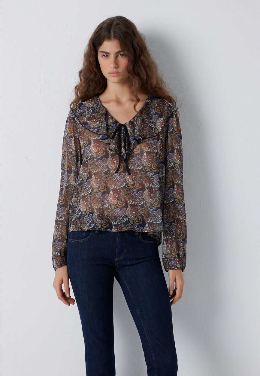 LONG SLEEVE BLOUSES | Chiffon Bluse