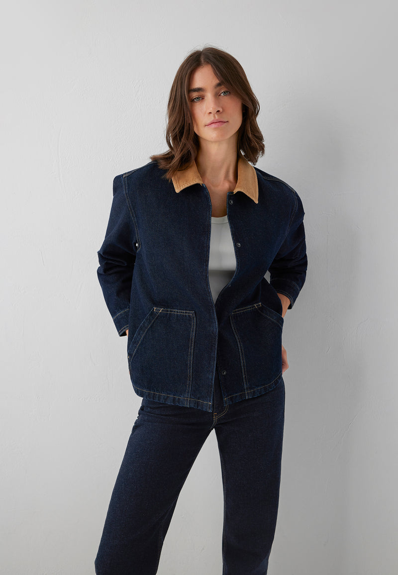 LETTIE | Denim Utility Overshirt
