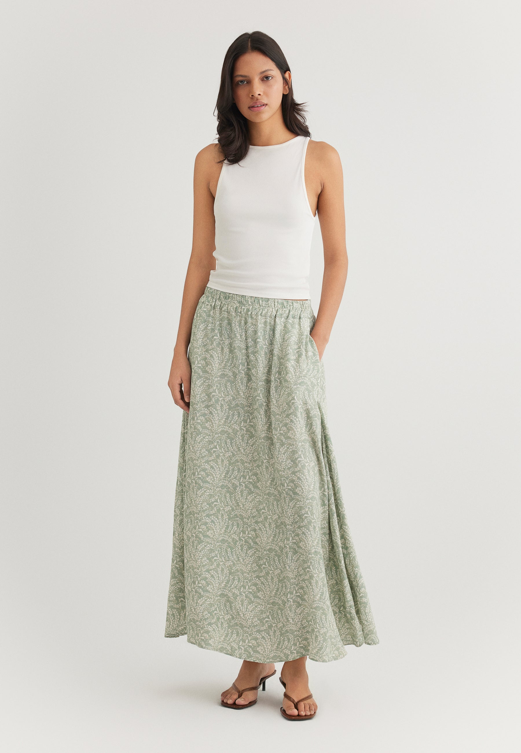 grün WOVEN SKIRT | Mid Rise , Regular Mavi Jeans EU