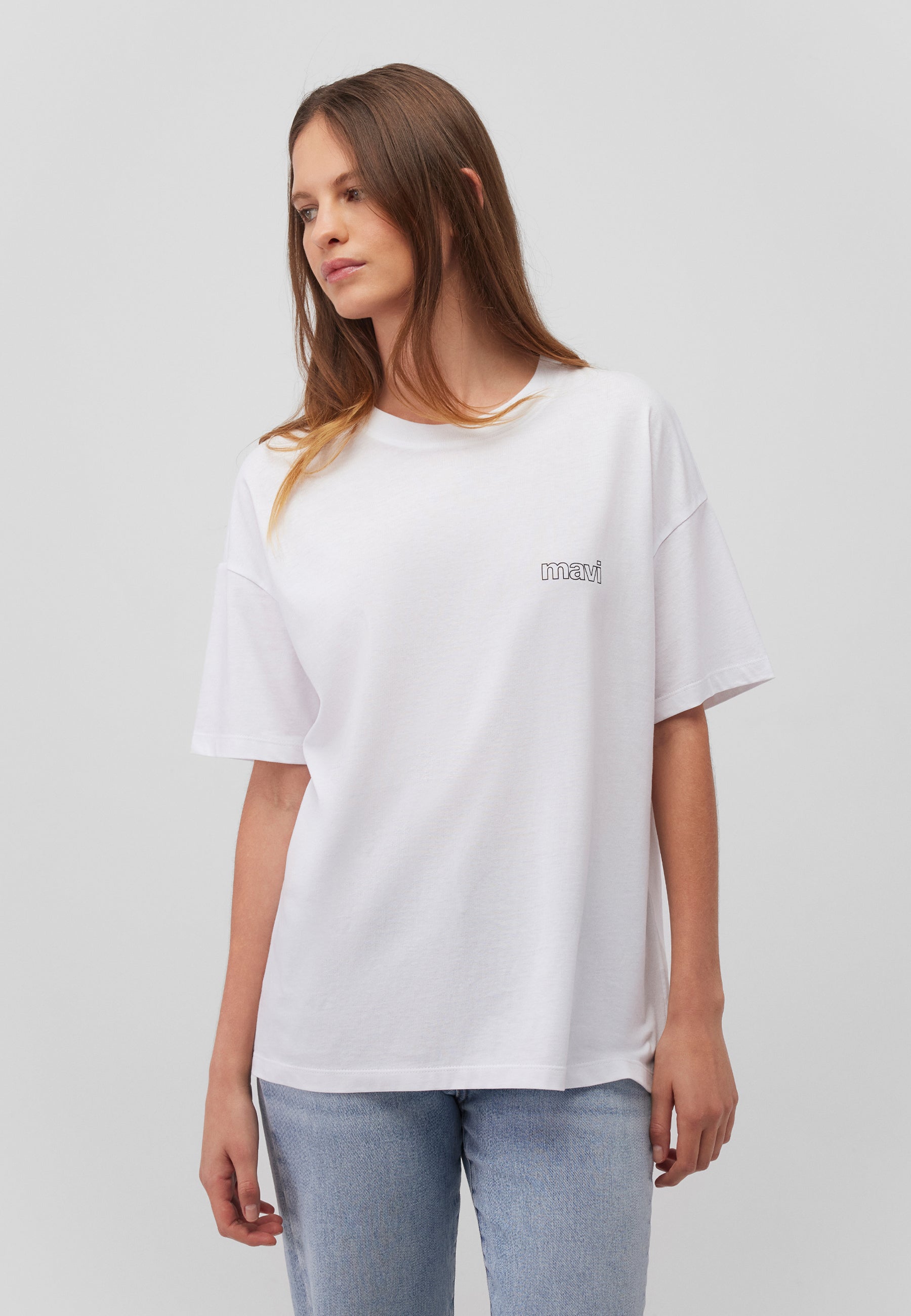 Weiss T-SHIRT | Basic Mavi Logo Shirt Mavi Jeans EU