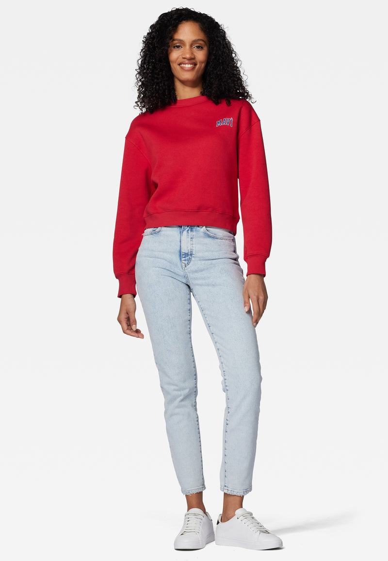 Sweat-shirt court logo | Sweat-shirt recadré