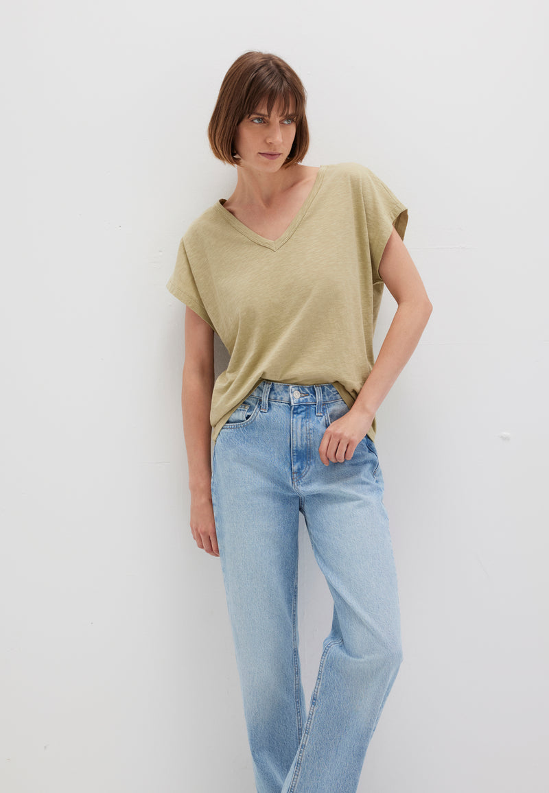 Manica corta base | T-shirt a V
