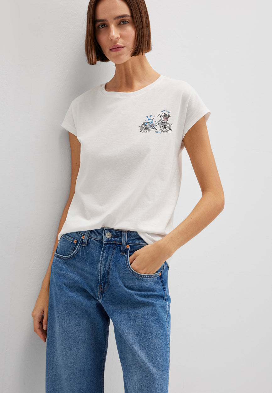 T-SHIRT ROWEROWY MOTYL | Koszulka z nadrukiem