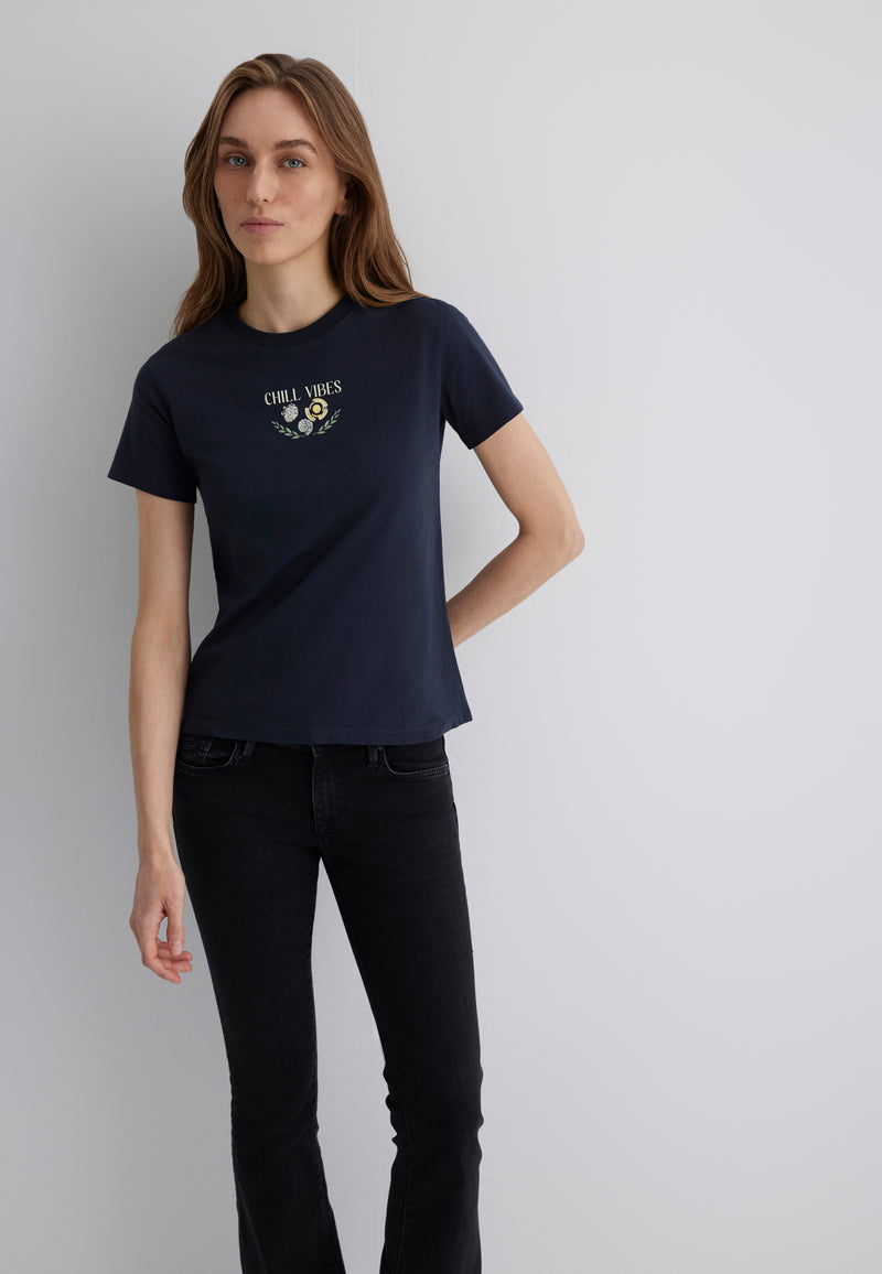 T-shirt stampato in spiaggia | Semi magro