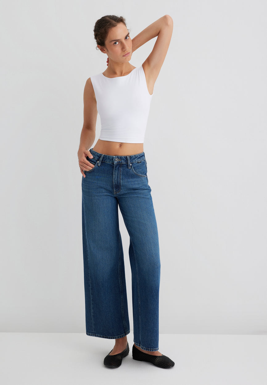 NONSLEEVE CROP JERSEY | Crop