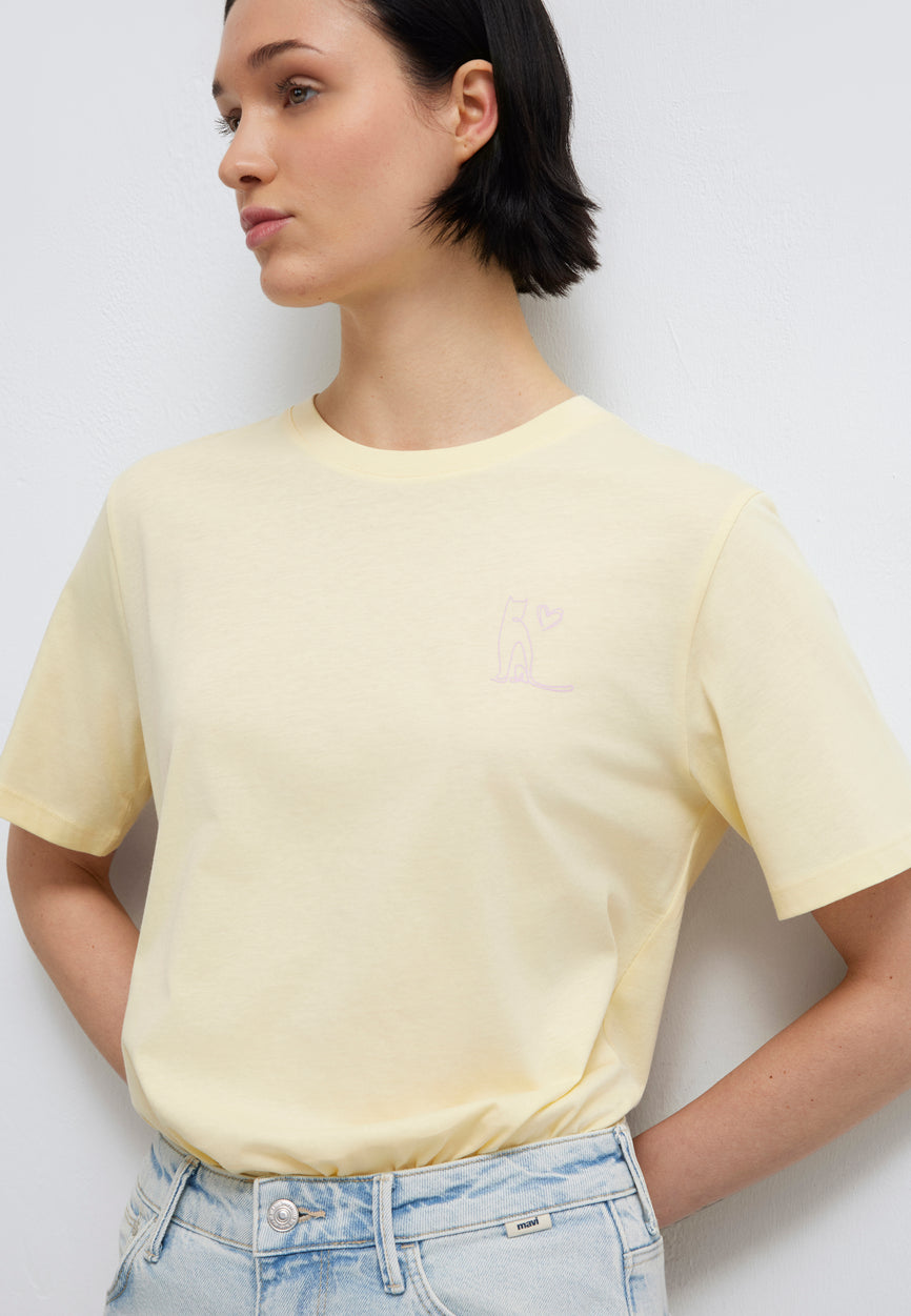 GRAPHIC PRINTED FASHION JERSEY | T-Shirt mit Katzen Print