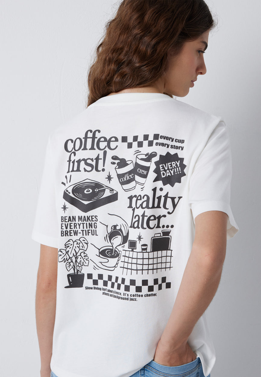 SLOGAN PRINTED TSHIRT | Backprint T-Shirt