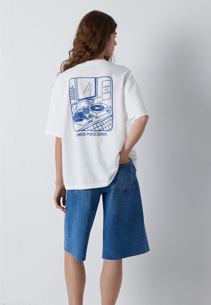 CAT PRINTED TSHIRT | T-Shirt mit Katzen Print
