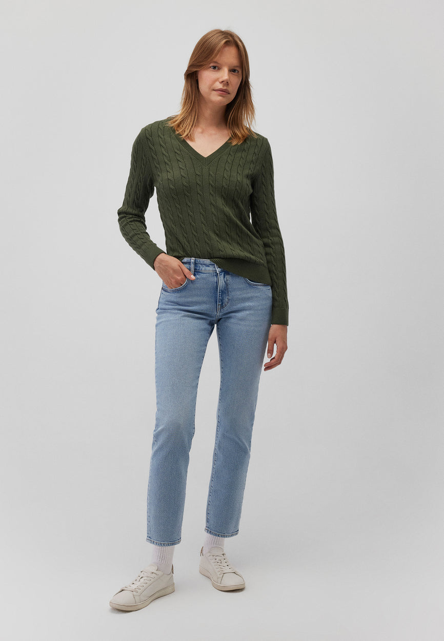 V-NECK SWEATER | Slim