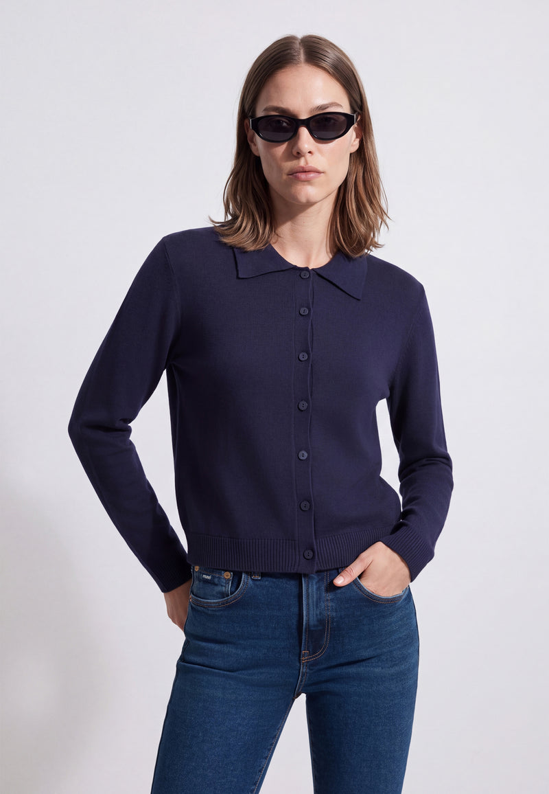 LONG SLEEVE CARDIGAN | Feinstrick Cardigan
