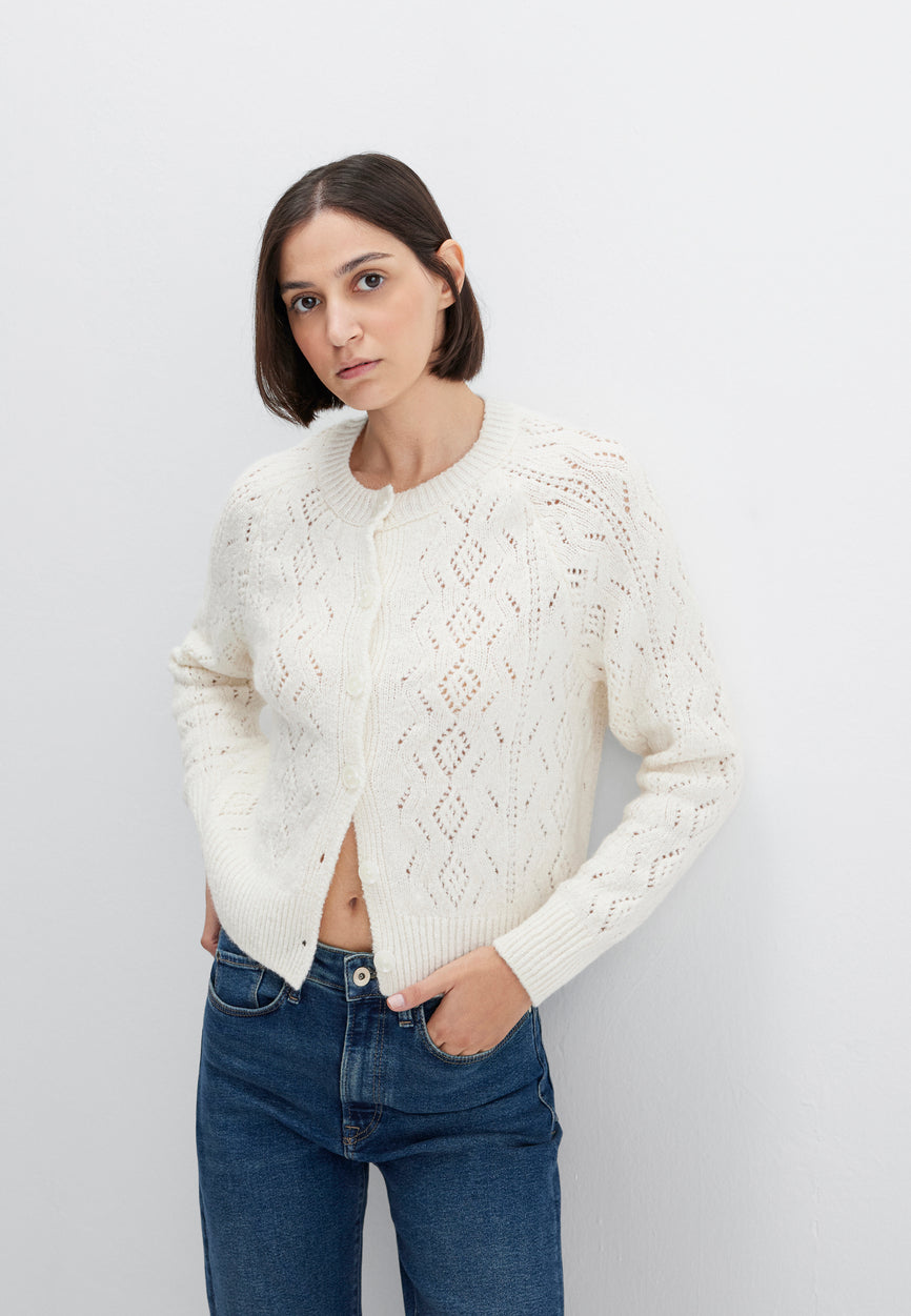 CARDIGAN COURT BOUTONNÉ | Cardigan en tricot