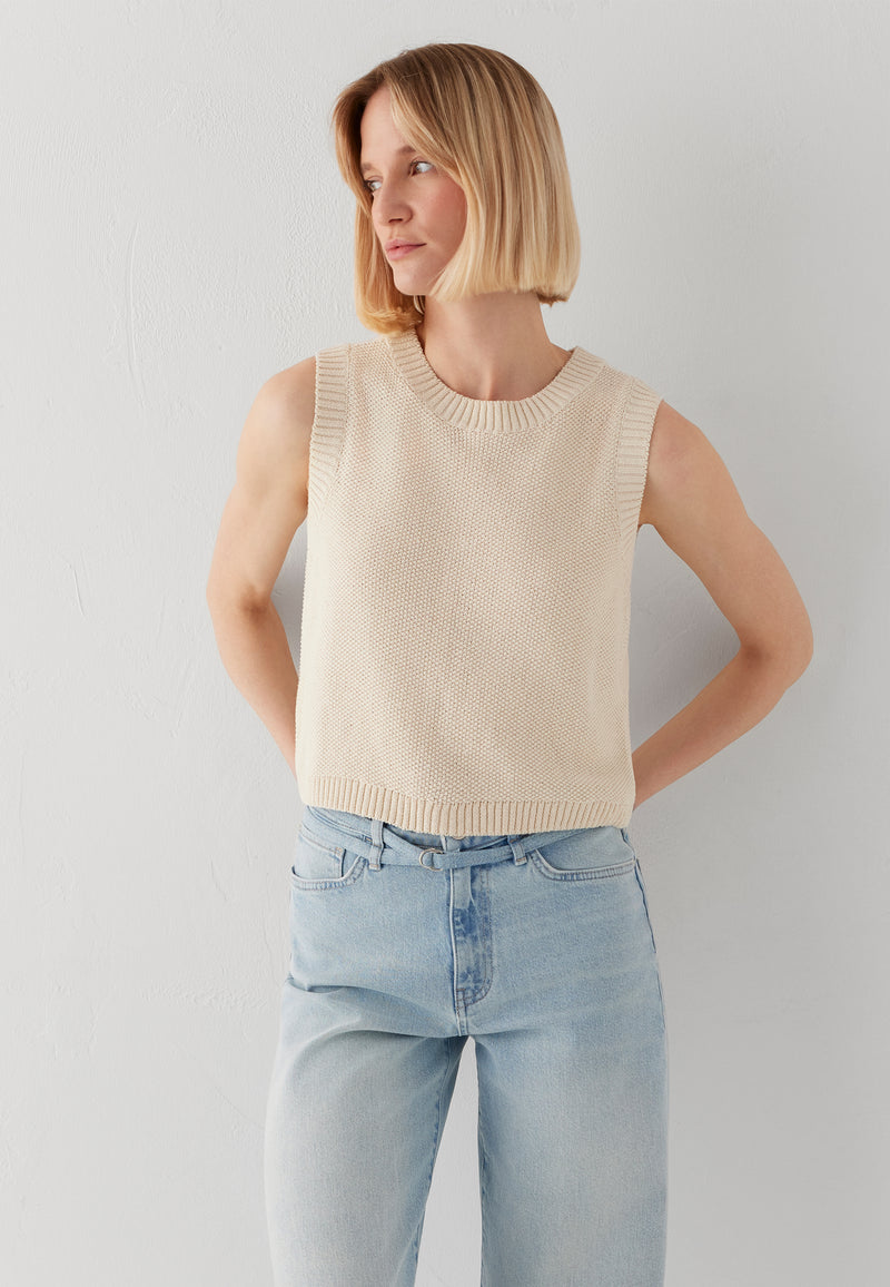 NONSLEEVE TRICOT | Strick Top
