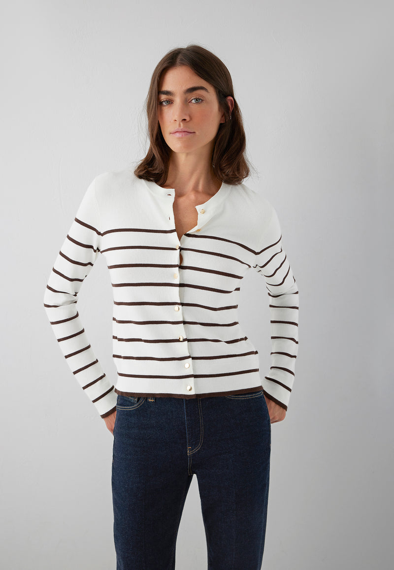 BUTTONED CARDIGAN | Feinstrick Cardigan