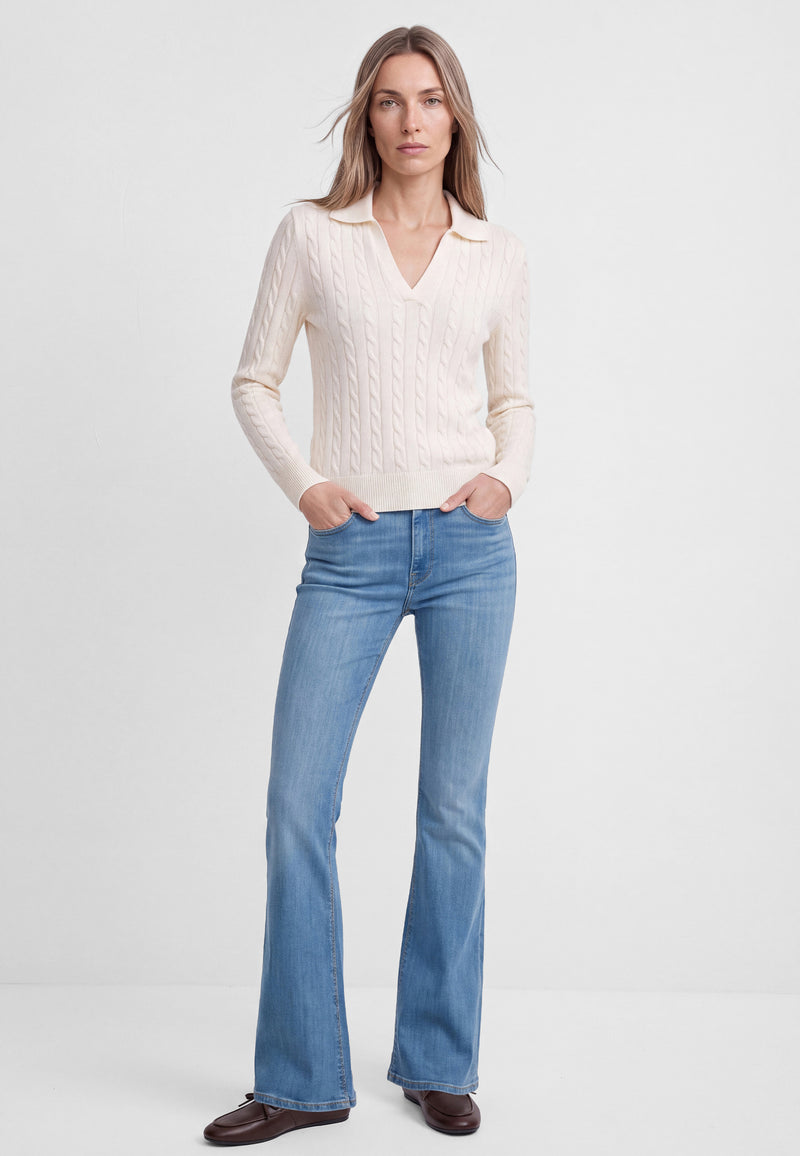 POLO NECK TRICOT | Feinstrick Pullover
