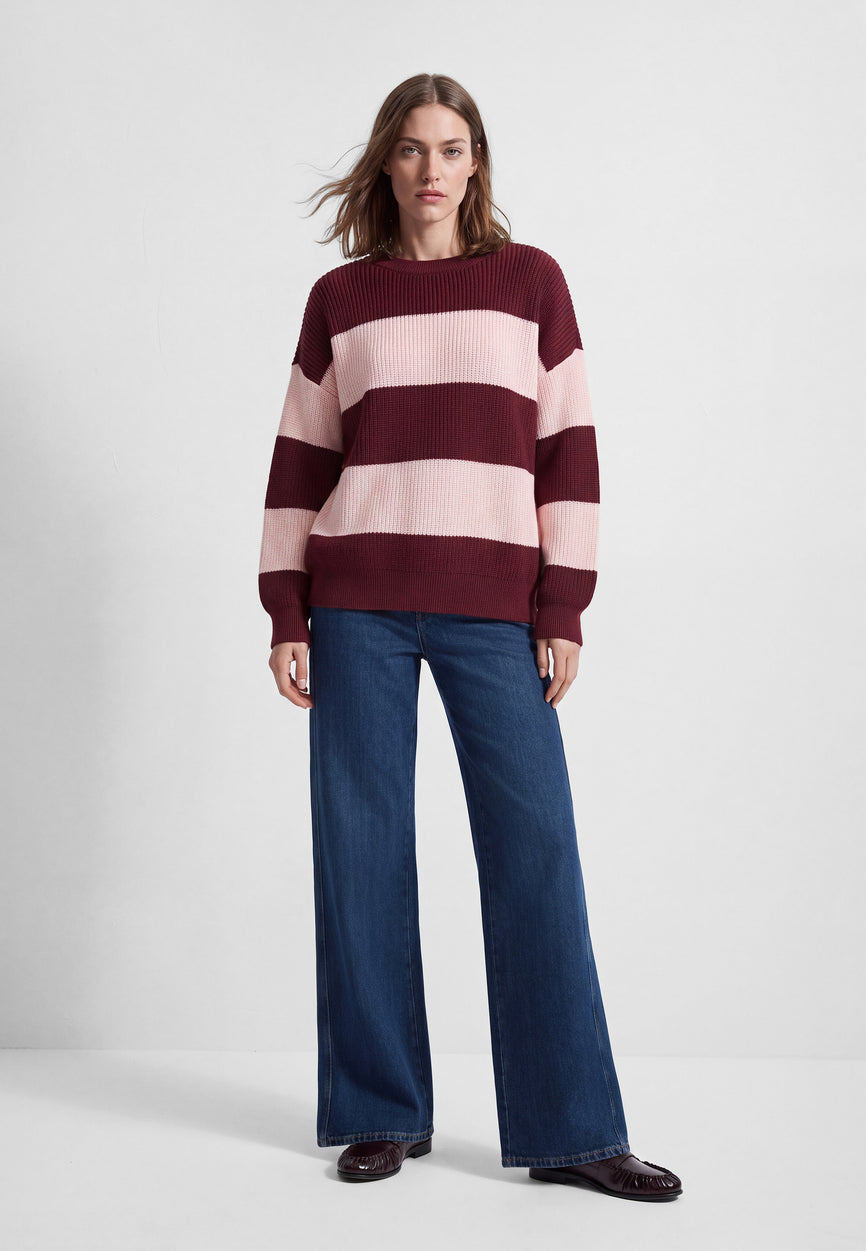 LONG SLEEVE KNITWEAR | Streifen Longsleeve Top