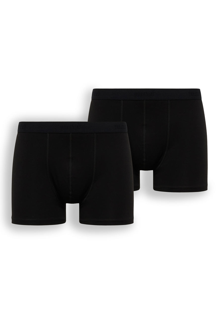 BOXERSHORTS | 2er-Pack Herren Boxershorts in schwarz