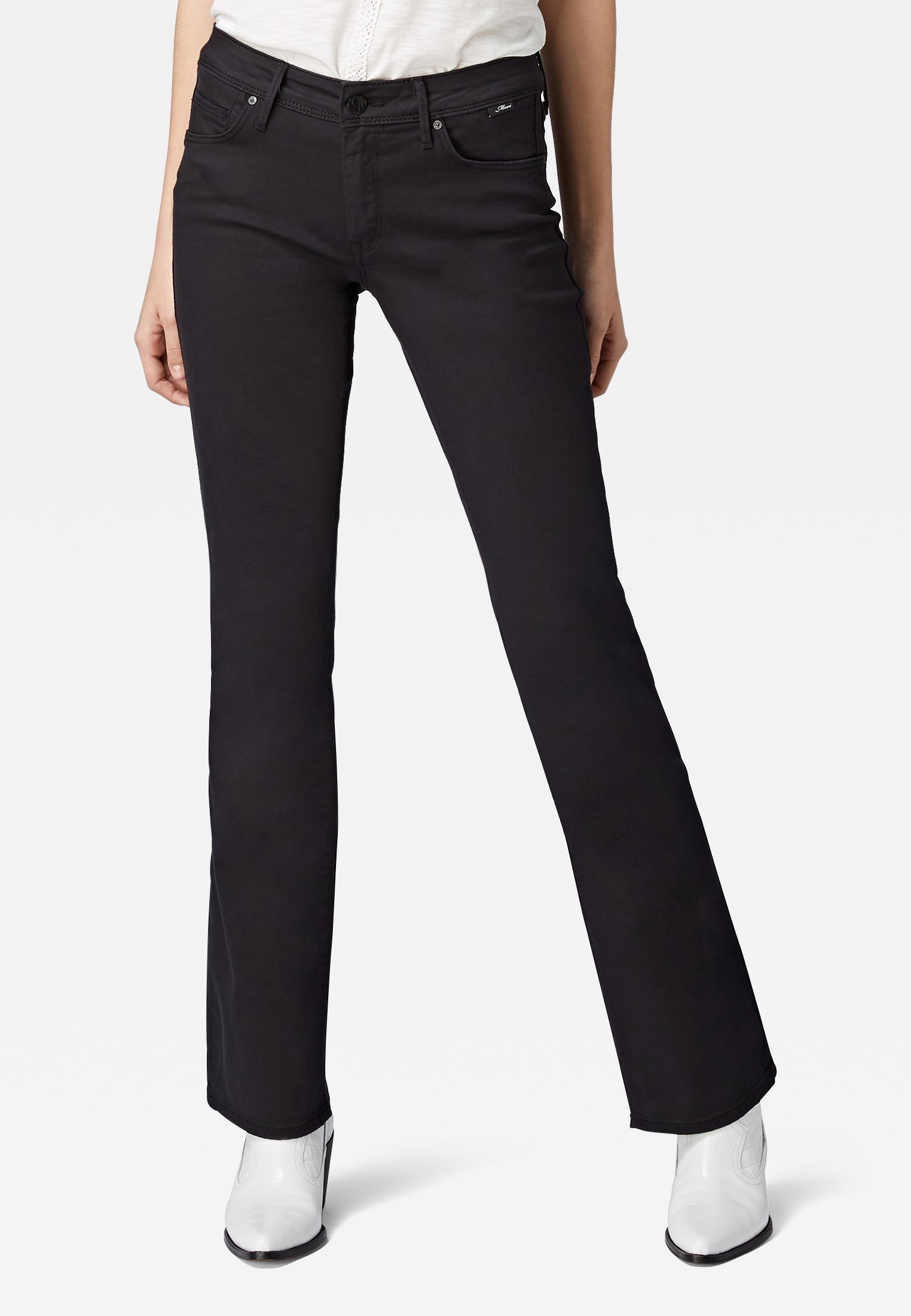 Schwarz BELLA | Mid-Rise, Slim Bootcut Mavi Jeans EU