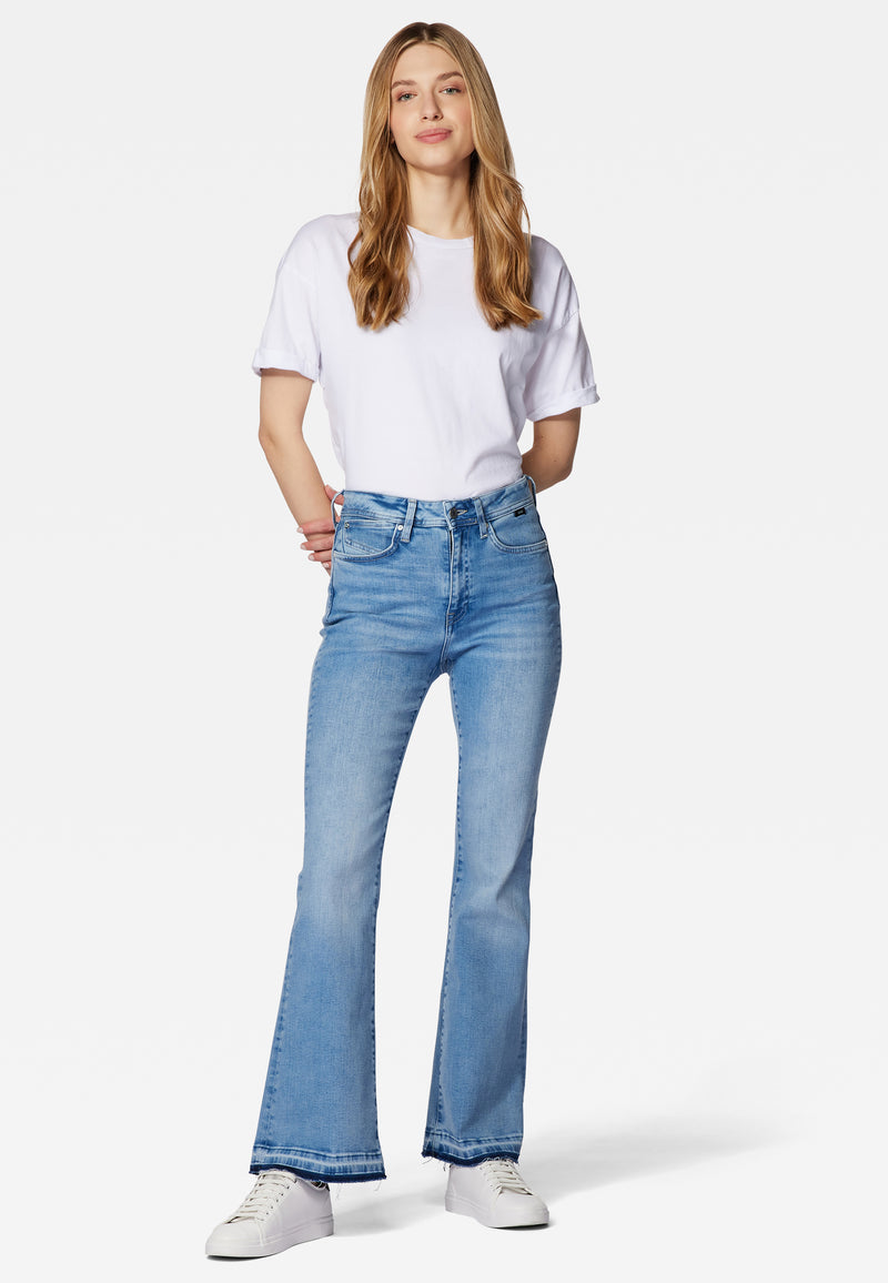 Samara | Todos los pantalones de empujador de pedal de gran altura azul