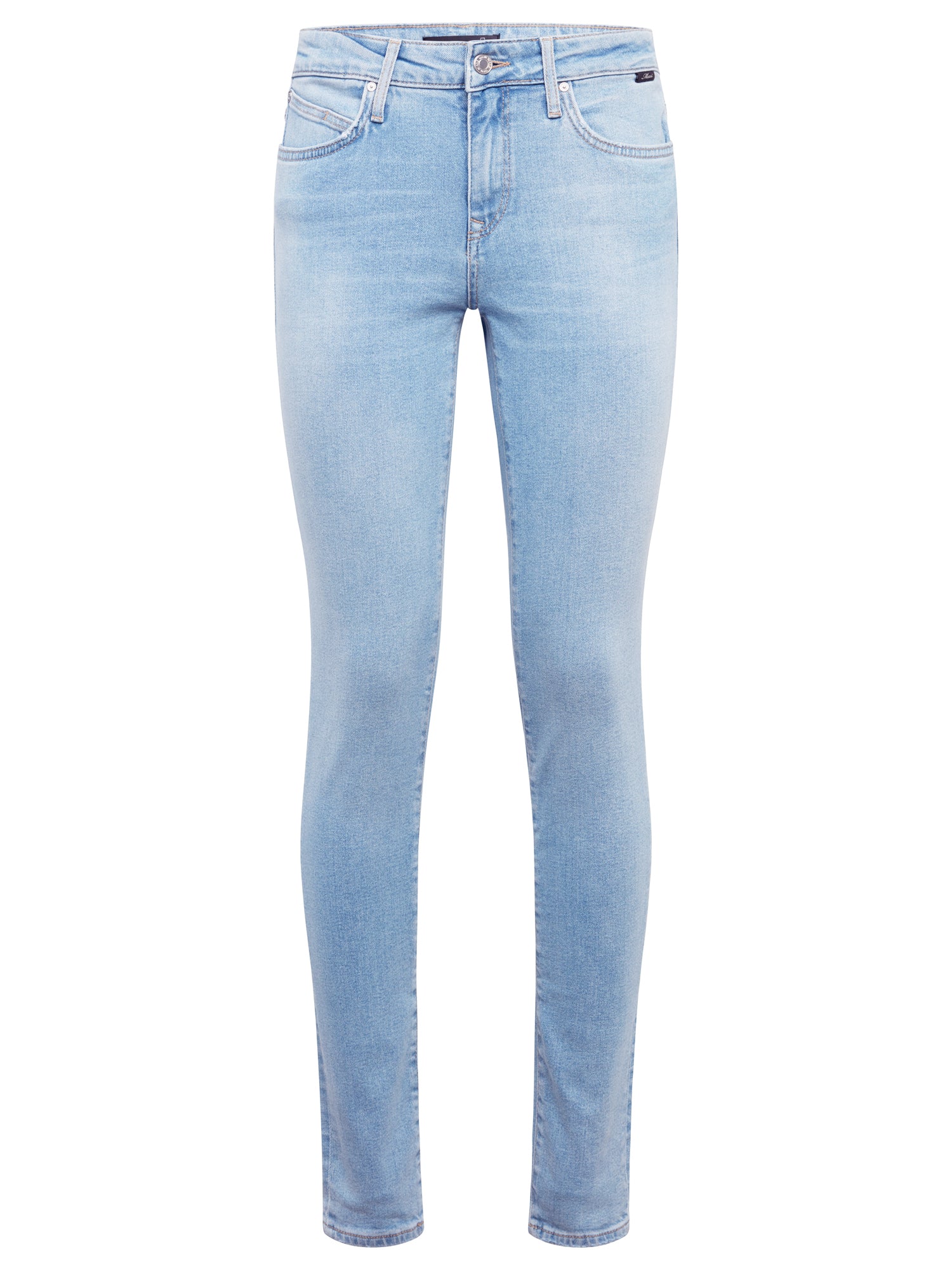 Hellblau ADRIANA  All Blue Mid-Rise, Super Skinny Mavi Jeans EU