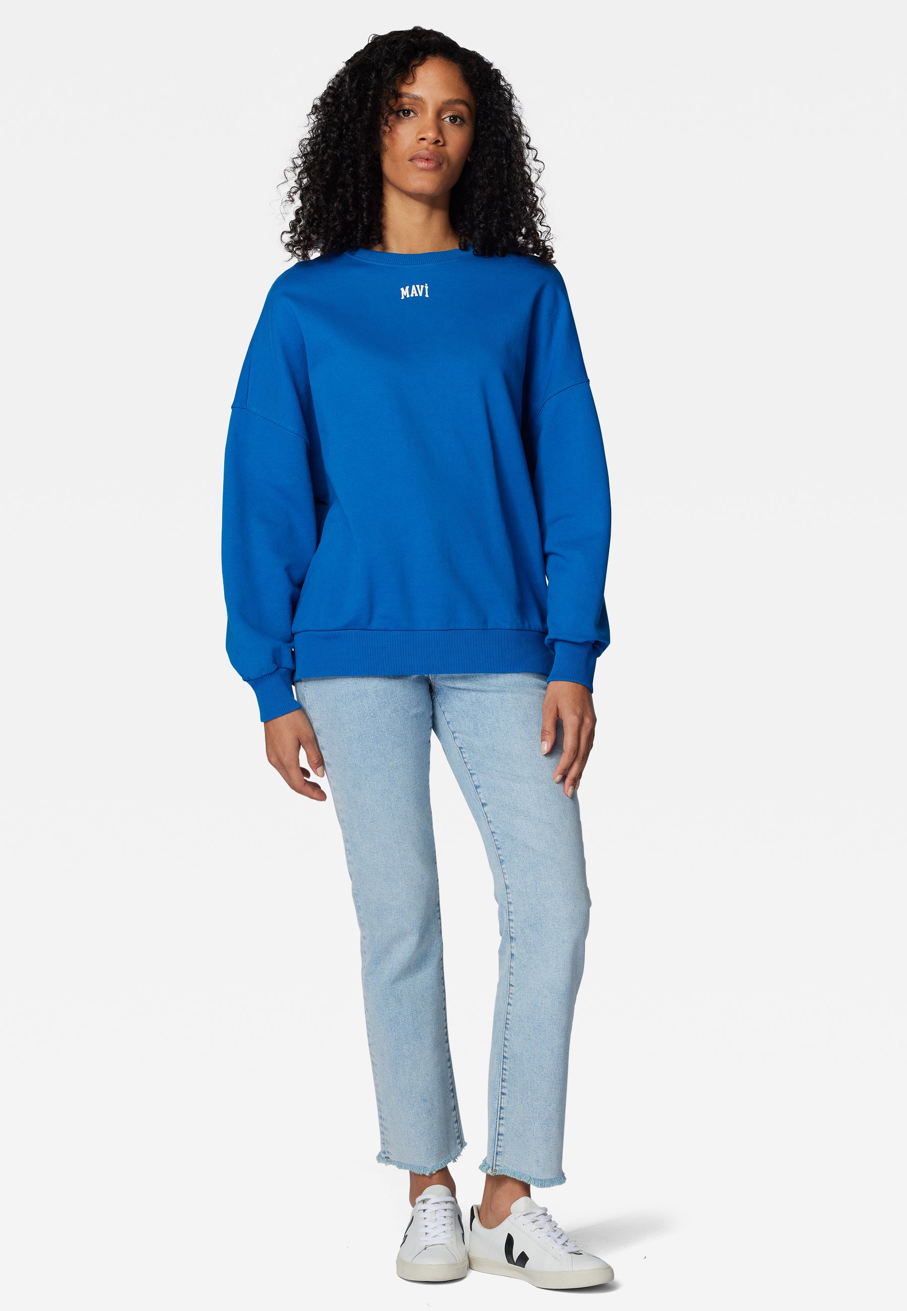 Dunkelblau SWEATSHIRT | Sweatshirt mit Mavi Logo Mavi Jeans EU